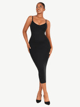 Load image into Gallery viewer, Reta Seamless Spaghetti Strap V-neck Maxi Shaper Dress Shapewear