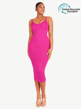 Load image into Gallery viewer, Reta Seamless Spaghetti Strap V-neck Maxi Shaper Dress Shapewear the best dress shapewear front photo