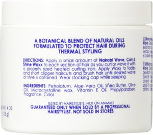 Nairobi Curl & Shine Wax 4 oz Licensed Professionals Only