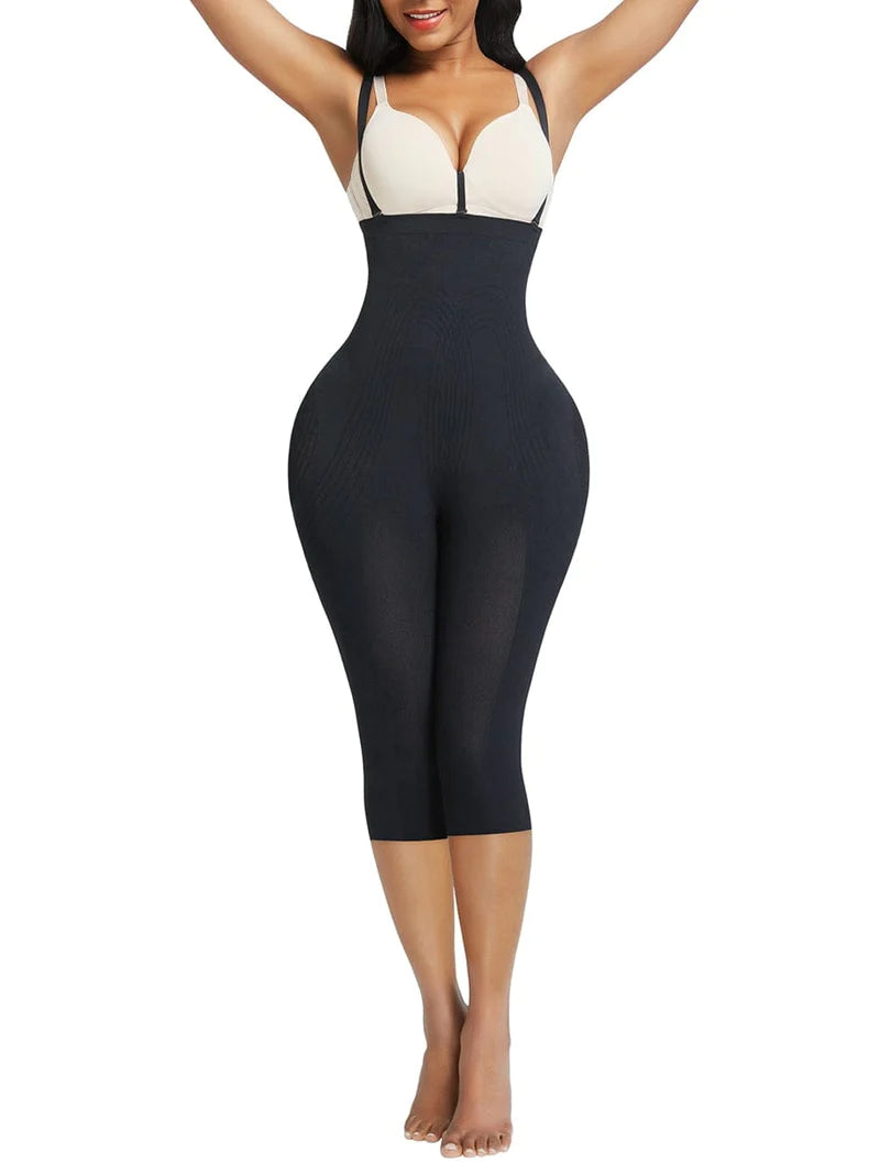 Reta Full Body Shaper With Open Crotch Smooth Silhouette Shapewear the best shapewear for mid section and legs