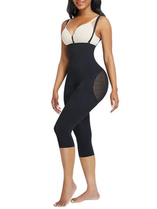 Reta Full Body Shaper With Open Crotch Smooth Silhouette Shapewear