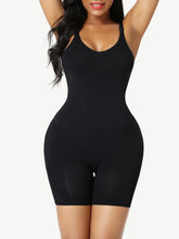 Load image into Gallery viewer, Reta Seamless Low Back Full Body Shapewear black in color front photo