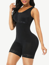 Load image into Gallery viewer, Reta Full Body Shaper Glue Zipper Open Crotch Lace Firm Foundations Shapewear front photo