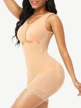 Load image into Gallery viewer, Reta Full Body Shaper Glue Zipper Open Crotch Lace Firm Foundations Shapewear