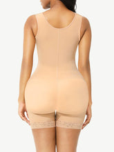 Load image into Gallery viewer, Reta Full Body Shaper Glue Zipper Open Crotch Lace Firm Foundations Shapewear