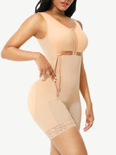 Load image into Gallery viewer, Reta Full Body Shaper Glue Zipper Open Crotch Lace Firm Foundations Shapewear