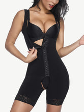 Load image into Gallery viewer, Reta Hook Open Crotch Underbust Fajas Bodysuit Breathability Shapewear