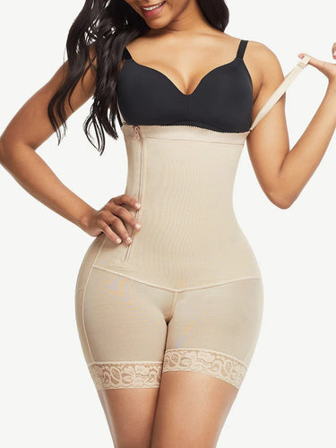Reta Pretty Detachable Straps Side Zip Faja Body Shapewear the best shapewear for mid section and thighs front photo