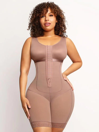 Reta Post-op Chest Wrap Jumpsuit Shapewear the best shapewear for boob, mid section and thighs front photo
